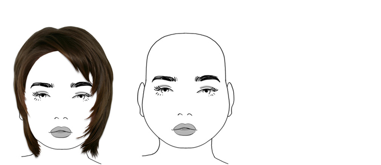 Frisuren für runde Gesichter